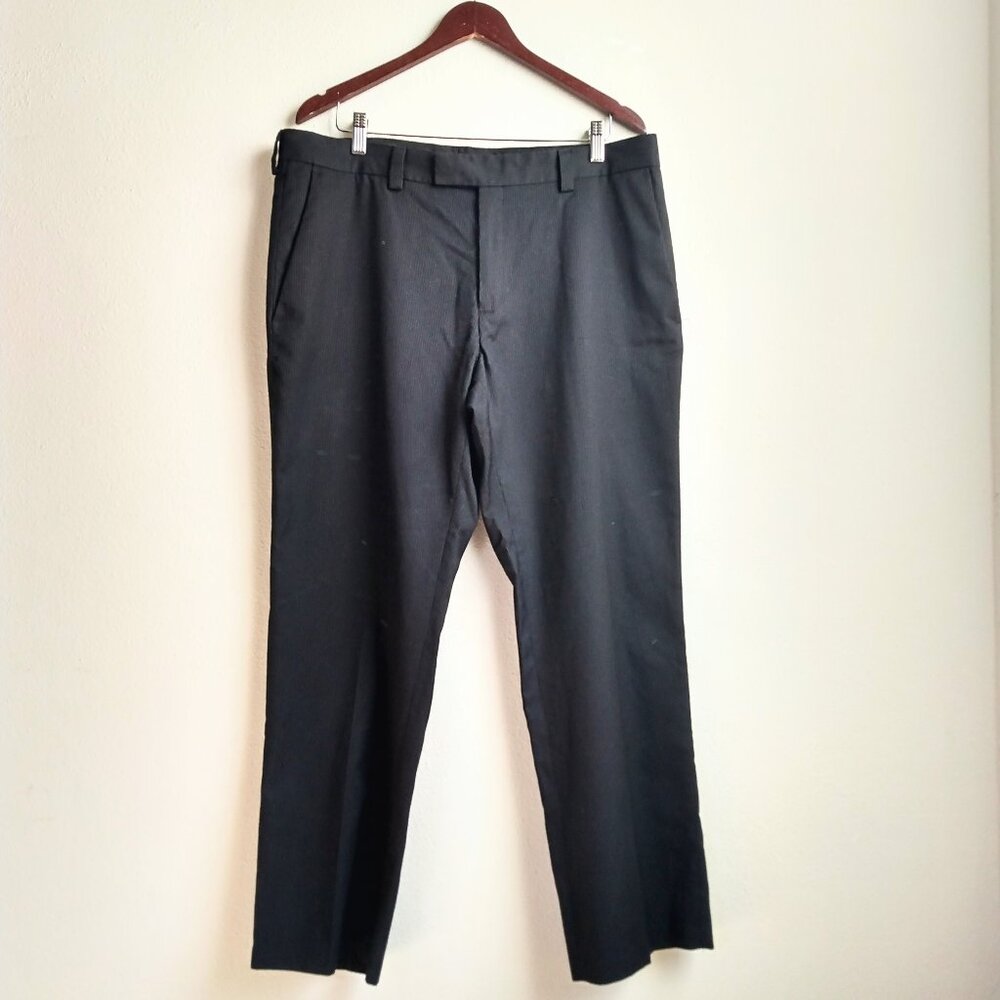 Kenneth Cole Reaction brown pinstripe pants